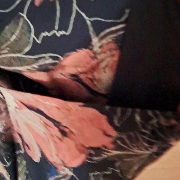 *Final Price* Free People Dress Women's 4 Navy Blue Pink Floral Boho Summer - Picture 5 of 16